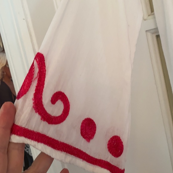 NWOT CYNTHIA ROWLEY S 💯COTTON EMBROIDERED BEACH COVER OR TUNIC TOP🏖 - Picture 5 of 7